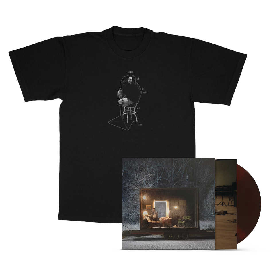 when all is said and done lp + black t-shirt