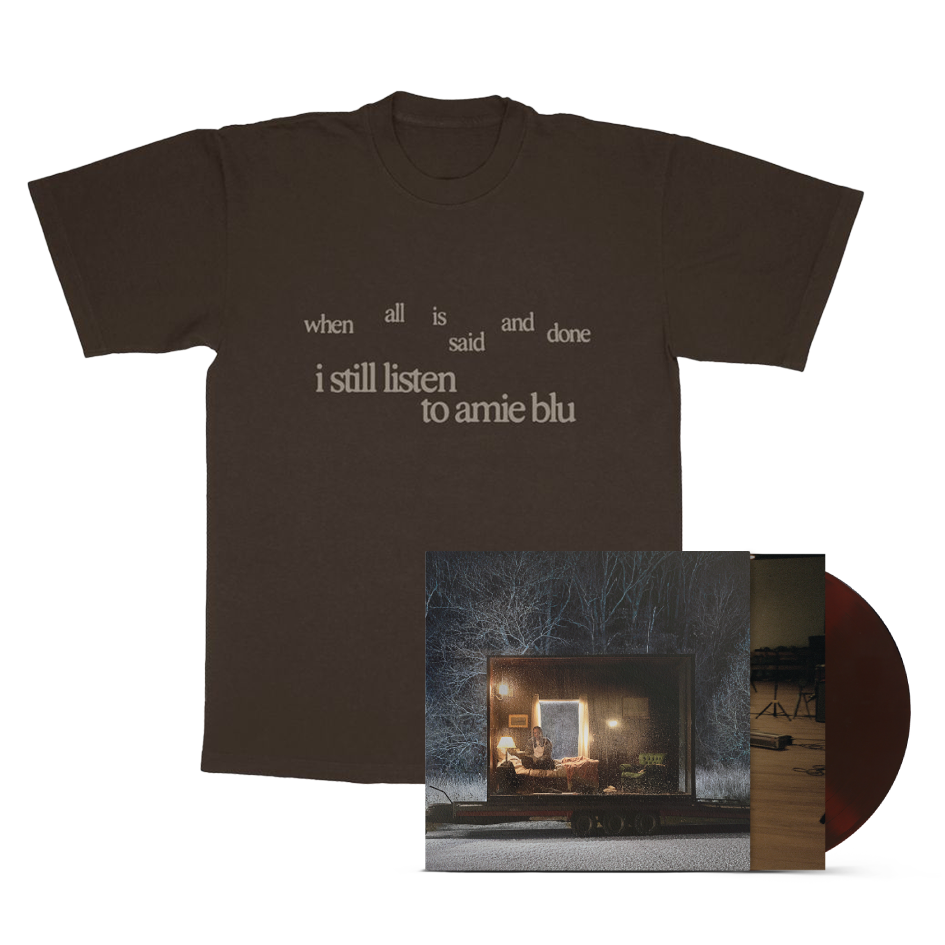 when all is said and done lp + brown t-shirt